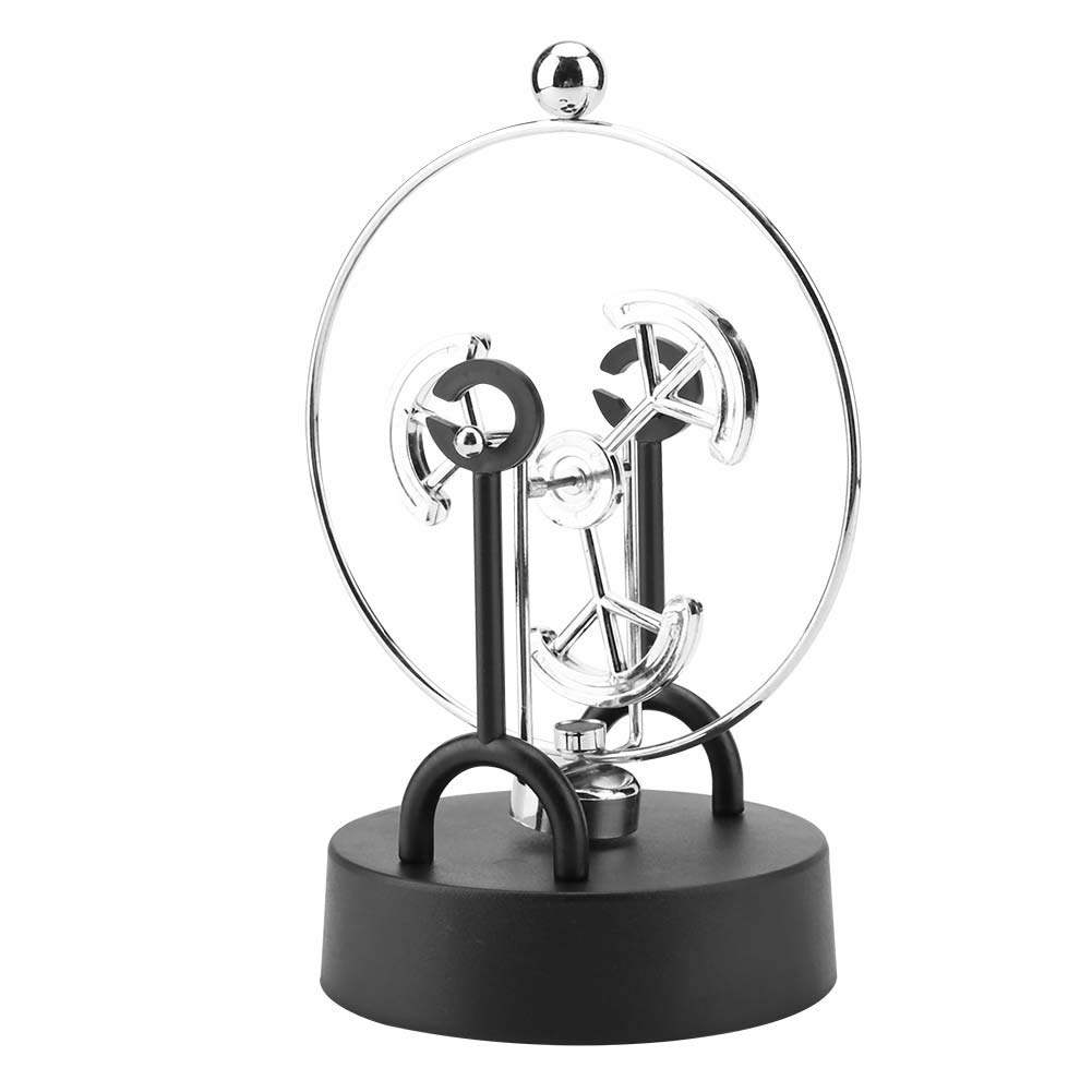 Yuecoom Perpetual Motion Model Decor, Permanent Movement Science Interior Decorative, Electronic Shake Wiggle Device Perpetual Motion Swinging Kinetic Art Craft Decoration(C203)