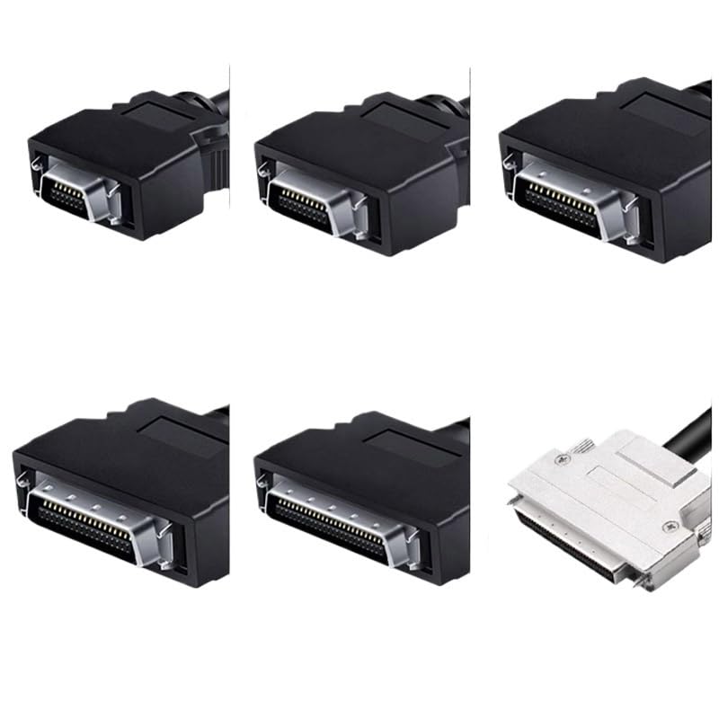 Câble de connexion SCSI 50 broches SCSI de qualité industrielle mâle vers mâle haute densité 14/20/26/36/68 broches (14P, 2 m)
