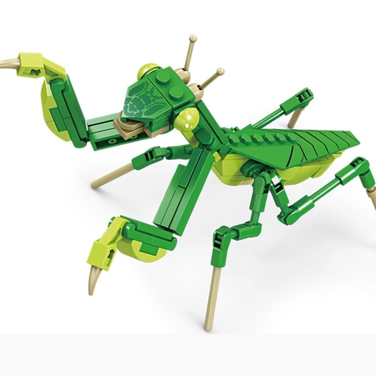 YNTOXIN Insect Building Block Toy Set Mantis,Butterfly, Beetle, Dragonfly, Bee, Snail, Nature Decoration, Adult Boys Girls toys Mantis 80040-1 103PCS