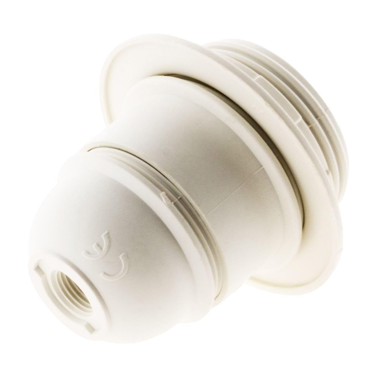 Douille E27 + bague - blanc - Zenitech