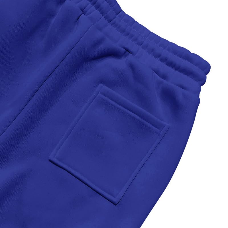 Mens Fleece Cargo Sweatpants Cargo Pants for Men Baggy Drawstring Jogger Pants Stretch Elastic Waist Pants with Pockets4