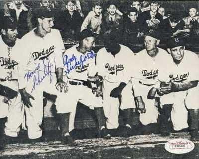 1945 Brooklyn Dodgers Bw Photo Jsa Coa MLB Photos