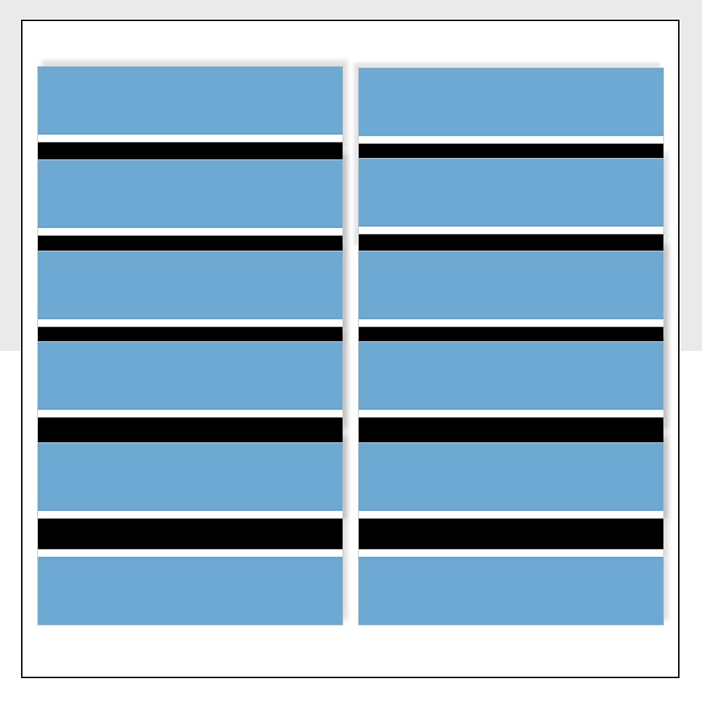 Packwith Botswana Flag Laptop Sticker Pack Of 10 (25 X 15Mm) Waterproof Bwa Labels For Van Fridge Bike Helmet P1179