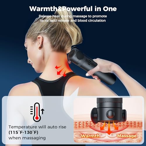 Massage Gun Deep Tissue Vibration Massager - Portable Handheld Therapy Muscle Massager, Target Trigger Point Massage Gun for Fatigue Pain Relief in Neck, Back, Should, Hands, Leg and Foot. - Image 6