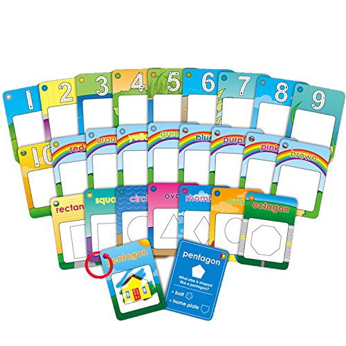 Zoordo Water Painting Graffiti Book Card 26Pcs Early Education Cognitive Cards Colouring Doodle Board 2 Magic Drawing Pens Games Toy For Toddlers Kids Baby – Number, Shapes And Colors #TOP1