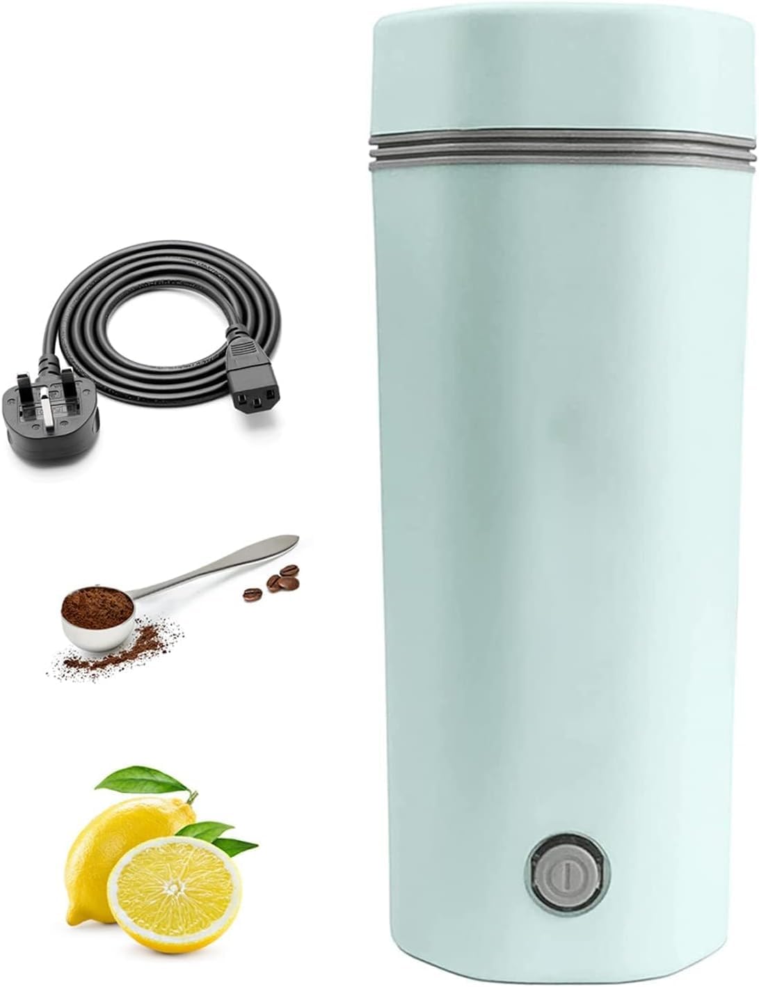 Travel Electric Kettle 350ml Heating Capacity Portable Cup 300w Kettles Electric Fast Boil Quiet Kettle Portable Kettle for Boiling Water for Making Tea Coffee Milk (Green)1