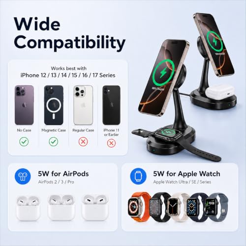 Image of Voice-tank 3 in 1 Flexible Magnetic Wireless Charging Station