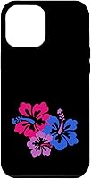 Vista 25 de Funda para iPhone 13 Pro Bisexual Bi Pride Sutil Hibiscus Flower Hawaii LGBT LGBTQ