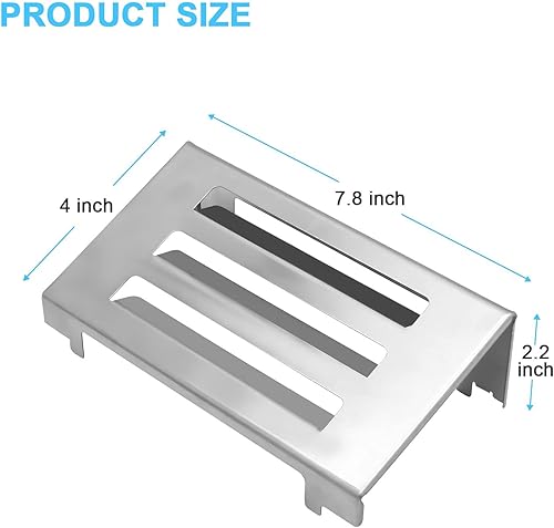 Miniatura 4 de BBQ-PLUS 67060 Deflector de calor, 7635 barras aromatizadoras de 15.3 pulgadas, kit de reparación de piezas de repuesto de tubo de quemador 69785