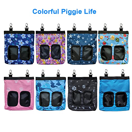 Guinea Pig Hay Feeder, Hanging Rabbit Hay Feeder Bag For Guinea Pigs Bunnies Chinchillas. M, Black Paws #TOP5