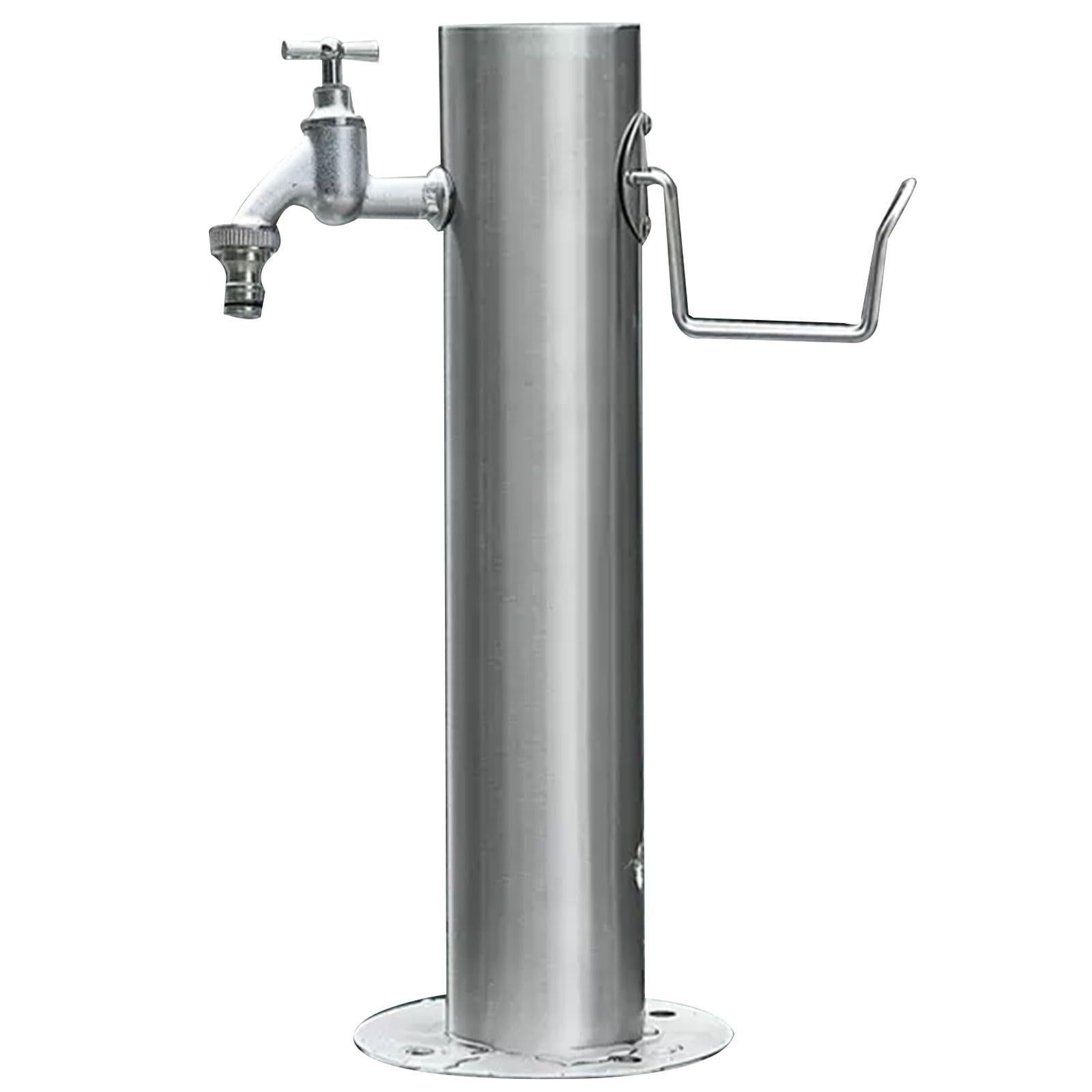 BHGFYXBS Stainless Steel Vertical Garden Water Column, Outdoor Faucet Post, Antifreeze Water Dispenser Hydrant, Fountain Feature For Courtyard Irrigation, Silver, 5Ft,Silver-86cm/33.8inch