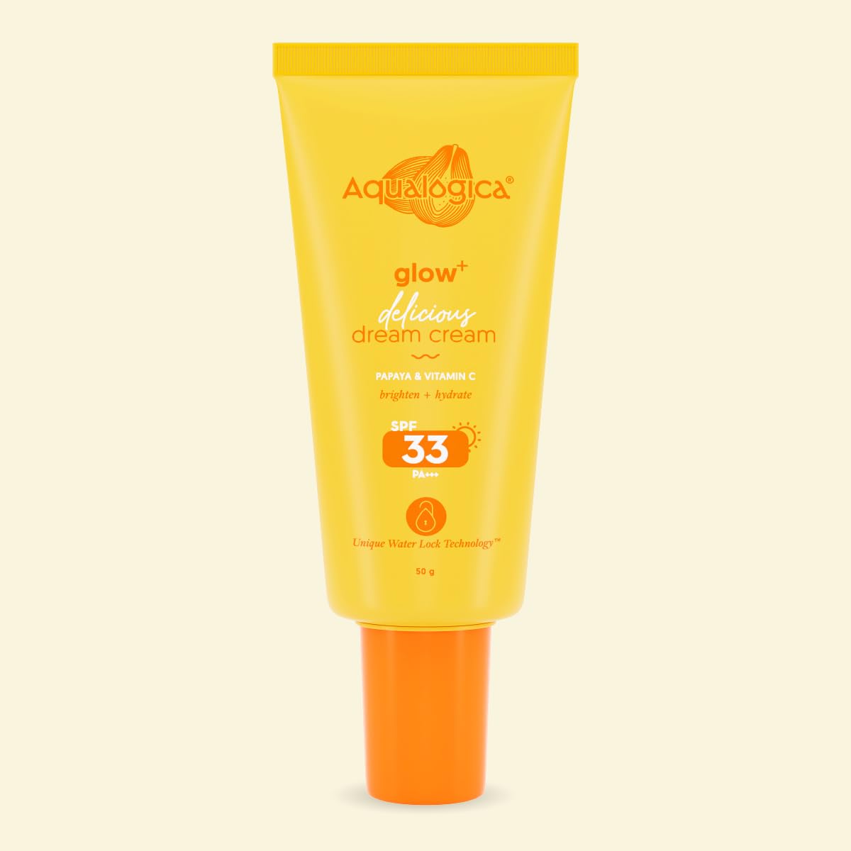 Aqualogica Glow+ Delicious Dream Cream with Vitamin C & Papaya - 50g