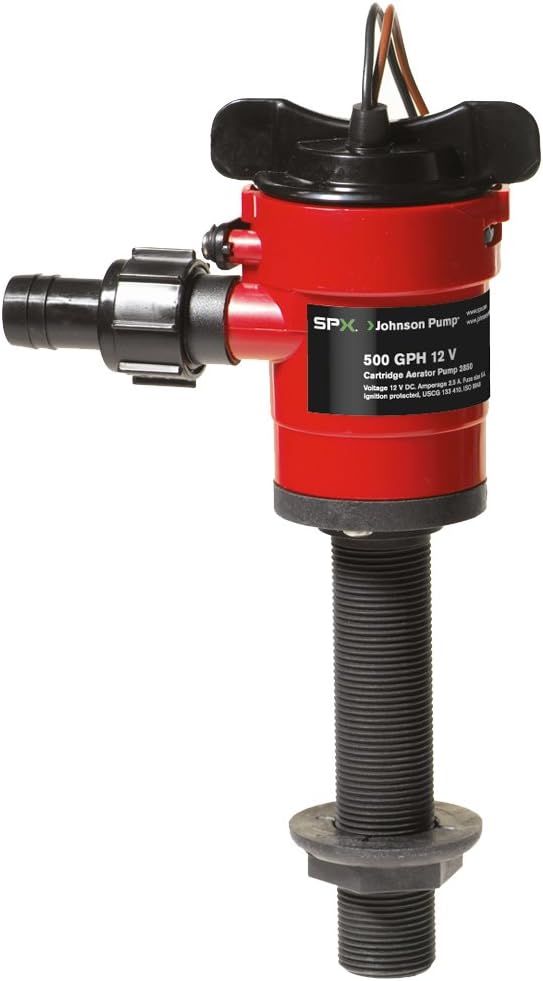 JOHNSON PUMP 28503 / Johnson Pump Cartridge Aerator 500 GPH Straight Intake - 12V