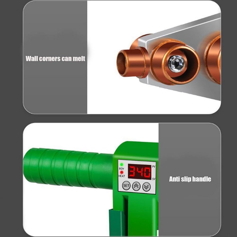 800W 220V Home Water Pipe Plastic Welding Tools,20Mm 25Mm 32MM Pipe Welding Machine with Digital Display for PB/PP/PE/PPR Plastic Pipe Welding