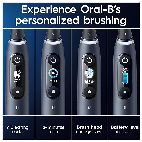 مراجعة Oral‑B iO9: الفرشاة الكهربائية المتصلة بالتطبيق مع 3 رؤوس وحقيبة شحن — هدية مثالية (أسود) - الصورة 5