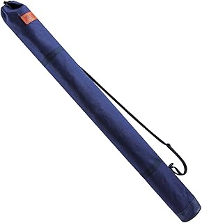 SHINROAD Bolsa de almacenamiento para paraguas duradera, bolsa resistente al agua al aire libre, lona impermeable con diseño de plegado de correa ajustable, ideal para barras de lluvia