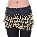 W&W Black Belly Dance Skirt Hip Scarf