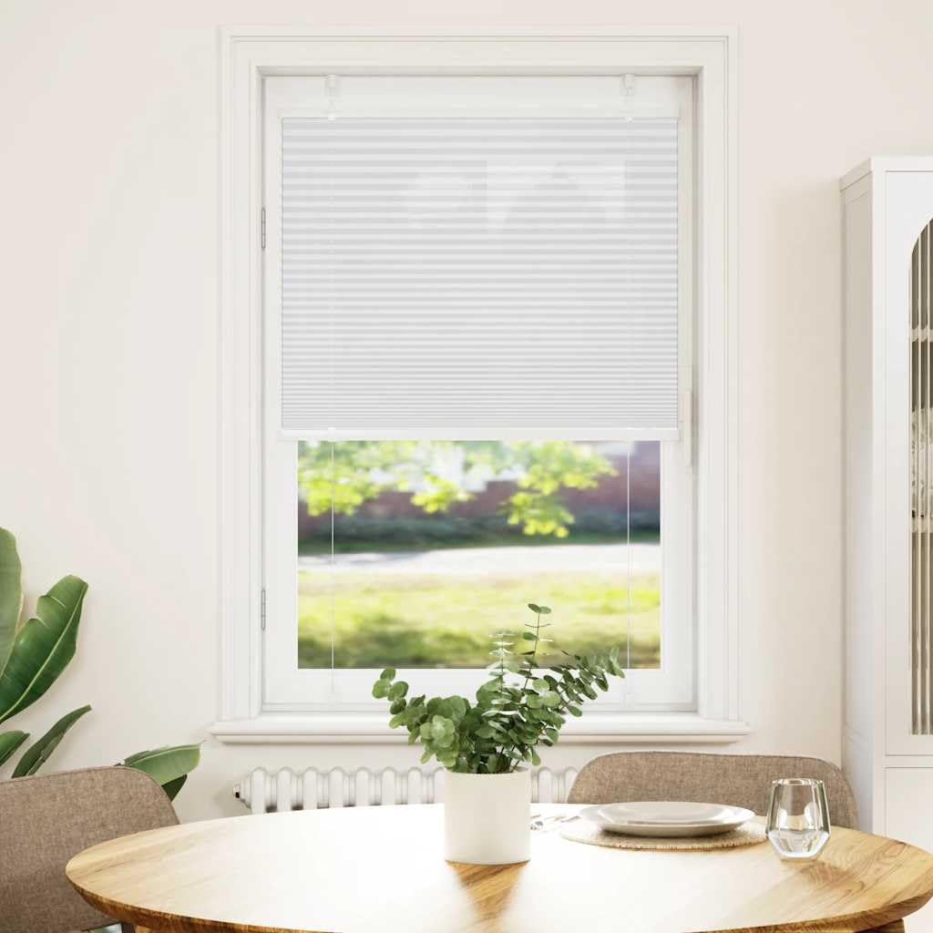 Tenda plissettata antracite, 40 x 100 cm, larghezza tessuto 39,4 cm, poliestere per finestre con protezione solare e sguardi indiscreti, larghezza pieghe, poliestere 40 x 100 cm