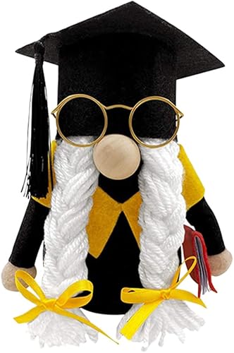 1 pieza de recuerdos de escritorio de año de graduación para ceremonia de felpa, adorno doctorial enano, decoraciones escandinavas, adorno sueco,