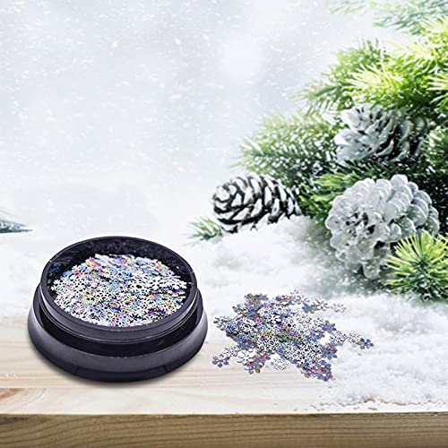 Asalinao Weihnachtspaste Leaf Gear Gold Ultra Thin Film Ausgehöhlt Nagelzubehör, Ultradünne Pailletten Weihnachten… – Bild 6
