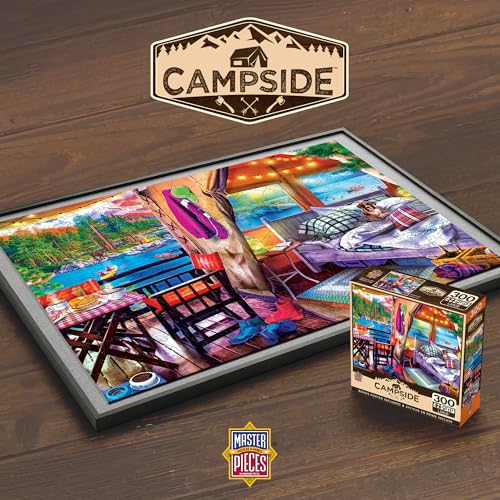 MasterPieces Rompecabezas de 300 Piezas EZ Grip - Estilo Glamping - 18 x 24 pulgadas - Rompecabezas con Arte Vibrante y Piezas Durables - Actividad Familiar, Desafío Mental y Entretenimiento Educativo miniatura 6