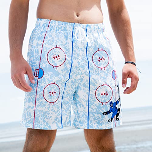 ChalkTalkSPORTS Hockey Swim Trunks | Swim Board Shorts | Youth and Adult Sizes3