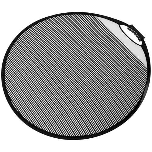 Réflecteur pour bosses de voiture pliable et panneau rayé circulaire en polyester