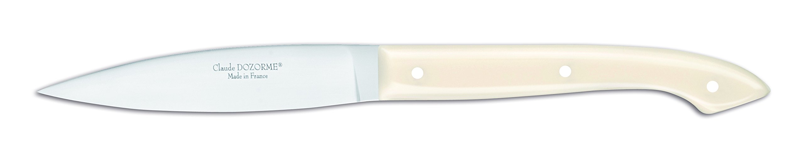 Claude Dozorme 2.94.001.76 Coffret 6 Couteaux Steak Capucin Manche Nacrine Crème 23 x 2 cm