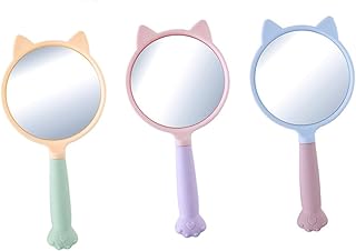 DRESSOOS Makeup Mirrors 3pcs Vanity Mirror Handheld Mirrors Mirror Handheld Cosmetic Mirrors Hand Mirror Desktop Beauty Mirrors