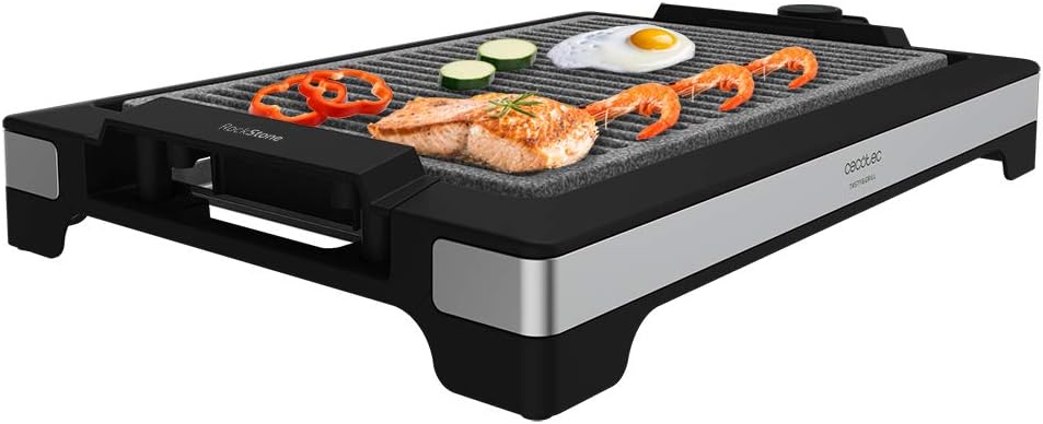 Cecotec Piastra elettrica TastyGrill 2000 Inox LineStone 2000 Finiture in acciaio inox, termostato regolabile, superficie grill, rivestimento Rockstone, lavabile in lavastoviglie Cecotec Piastra elettrica TastyGrill 2000 Inox LineStone 2000 Finiture in acciaio inox, termostato regolabile, superficie grill, rivestimento Rockstone, lavabile in lavastoviglie