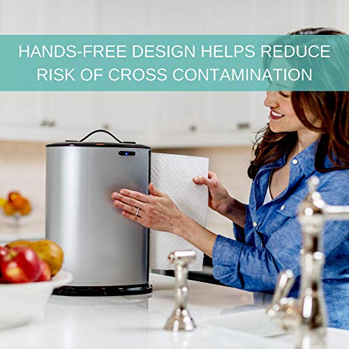 Innovia Automatic Paper Towel Holder & Dispenser, Counter-top Model, Kitchen Gadget Designed For Home and Office Use, Black