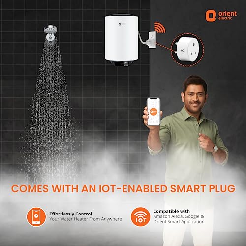 Image of Orient Enamour classic Smart|10L storage water heater|HPE technology - High pressure epoxy coated tank |Iot enabled with smart plug|5 star energy saving rating |8 bar pressure compatibility|suitable for high-rise buildings|5 years tank warranty