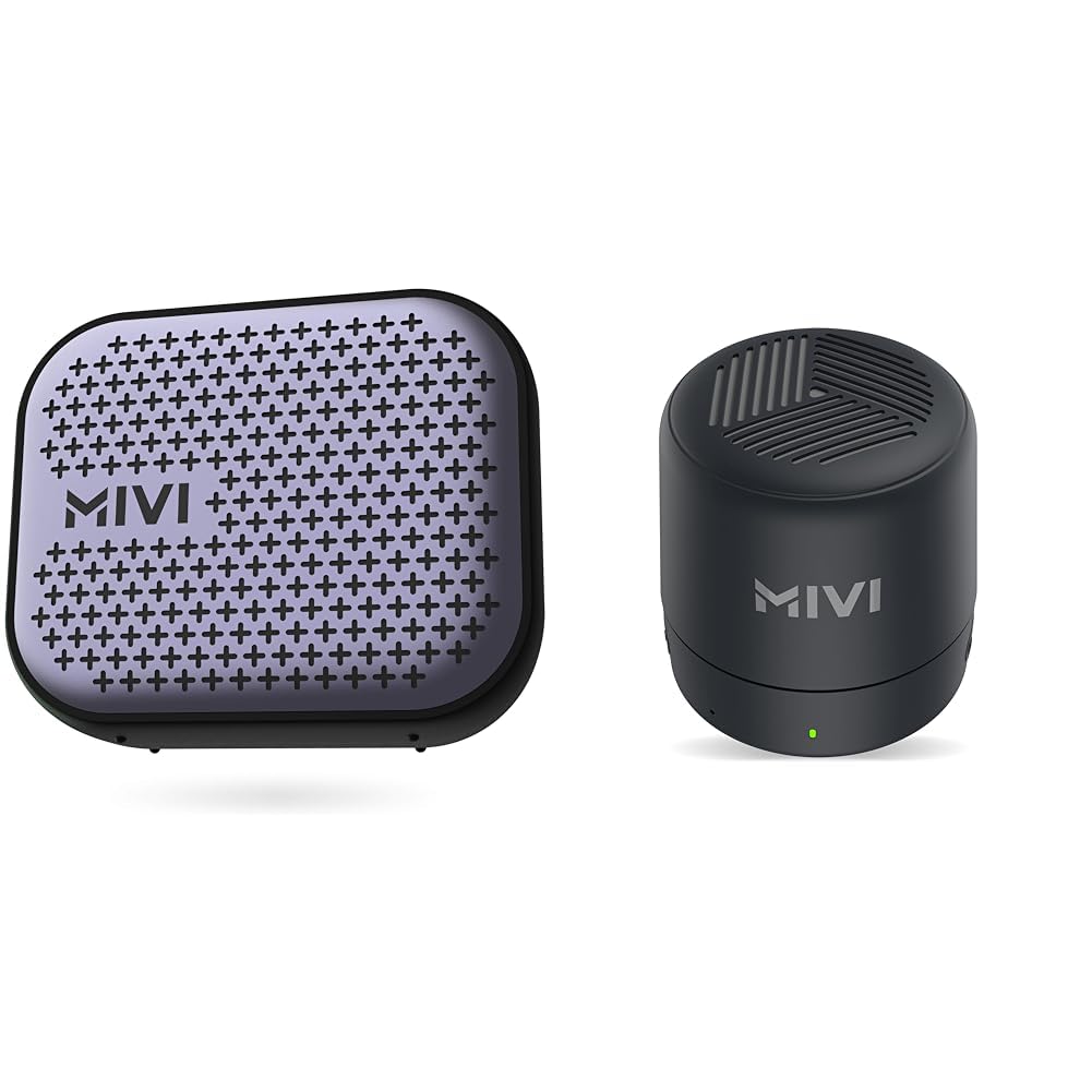 Mivi Roam 2 Bluetooth 5W Portable Speaker,24 Hours Playtime,Powerful Bass, Wireless Stereo Speaker w