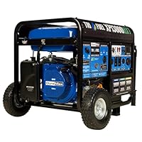 DuroMax XP13000HXT 13,000-Watt 500cc Tri Fuel Gas Propane Natural Gas Portable Generator with CO Alert, Black/Blue