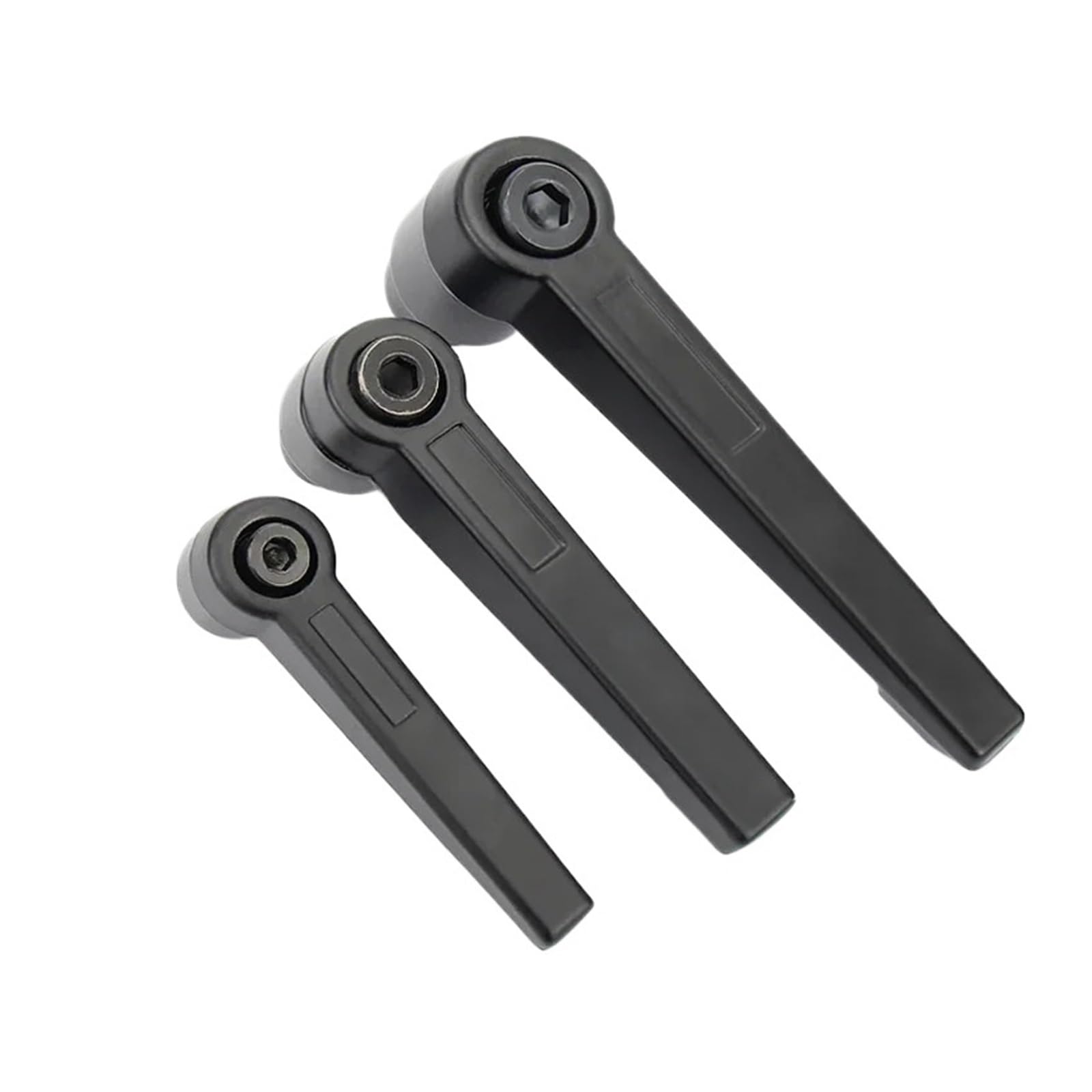 Palanca de mango de sujeción de 2 piezas M4-M16 rosca hembra | Mango de bloqueo ajustable de aleación con rotación de 360 ​​grados y mecanismo de trinquete de liberación rápida(M16,3Pcs)