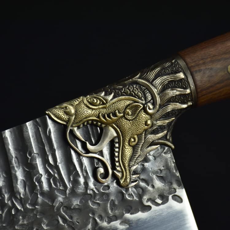 Miniatura 3 de Cuchilla de cuchillo de carne, cuchilla de carne forjada a mano de 8.5 pulgadas, cuchillo de cocina Longquan, cuchillo de cocina para rebanar de