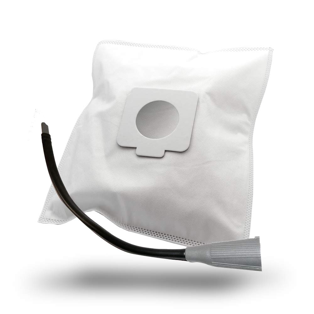 MisterVac | compatibile con sacchetti per aspirapolvere sacchetti di ricambio 10 pezzi + ugello flessibile (circa 64 cm) ugello di ricambio Miele Compact C2 Allergy EcoLine Plus