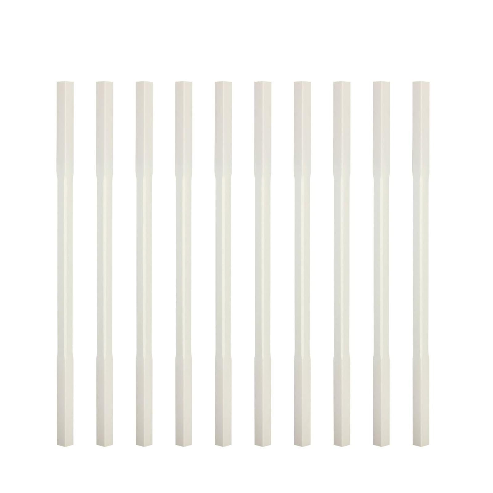 Jackson Woodturners Primed Stop Chamfered Stair Spindle – Traditional & Modern Design, 900mm, 32mm or 41mm (Pack of 10)