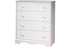 4 Drawer Dresser: South Shore Furniture Pure White