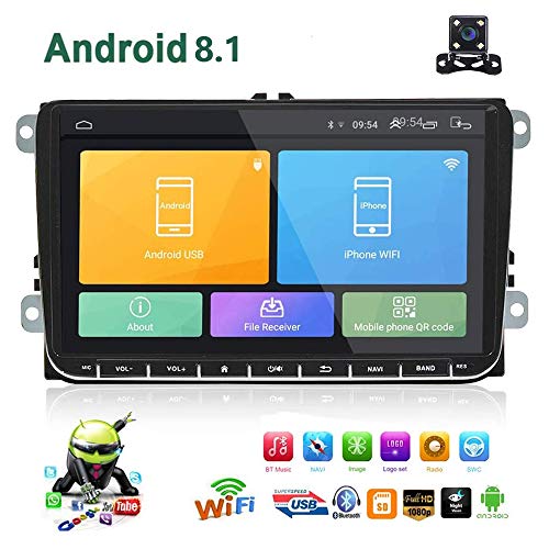 Double Din Android 8.1 Car Stereo Radio for VW Passat Golf MK5 MK6