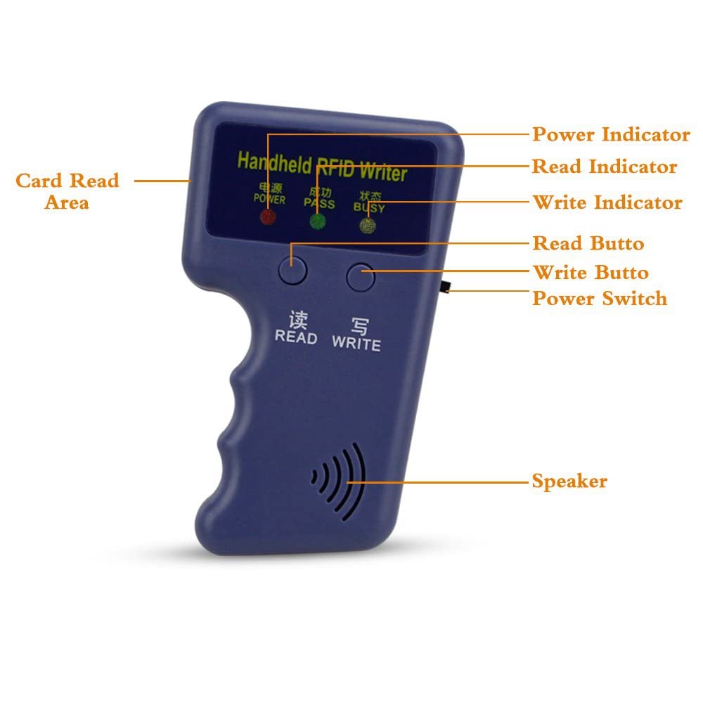 Copiadora duplicadora RFID 125 kHz programador clonador tarjeta identificación 10 tarjetas regrabables