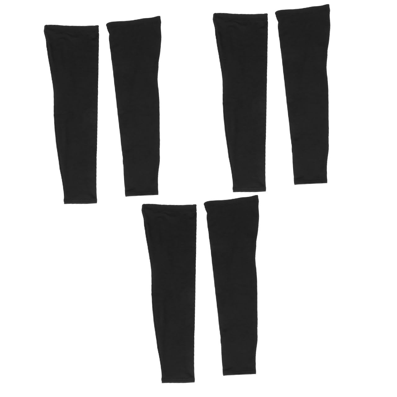 HANABASS 3 Pares Perneras de Compresión para Manga Larga Completa Soporte para Circulación y Protección Térmica para Actividades Deportivas