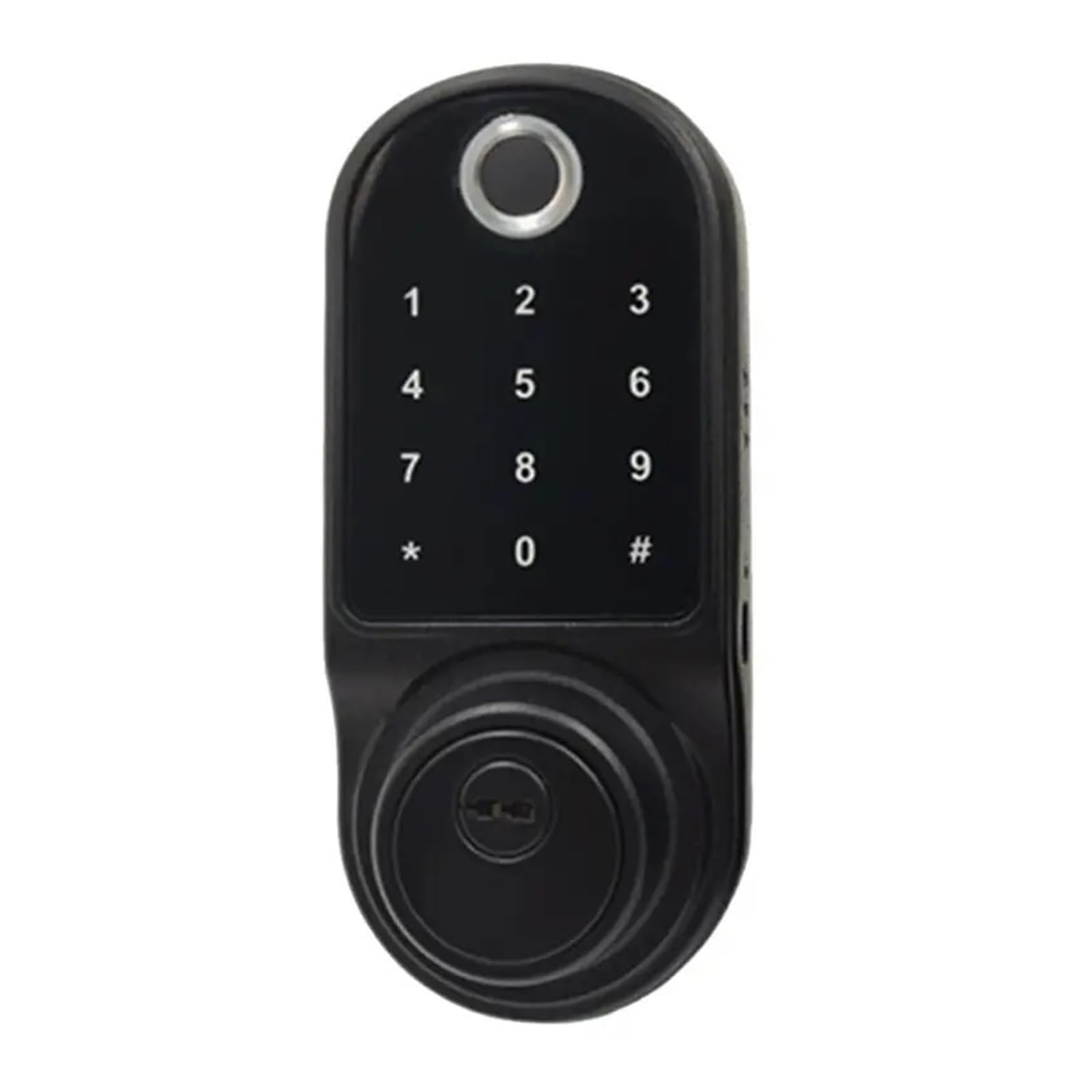 La cerradura de puerta inteligente se puede operar con sensor de huellas dactilares, aplicación de intercomunicación remota, cerradura de puerta inteligente