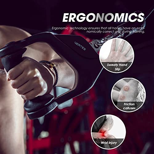 Kkh Cable Machine Handles Attachment, Heavy Duty Exercise Handles Resistance Bands Exercise Hand Grips For Yoga, Cable Machine Pulleys, Pull Down Gym Workout Replacement Fitness Equipment #TOP3