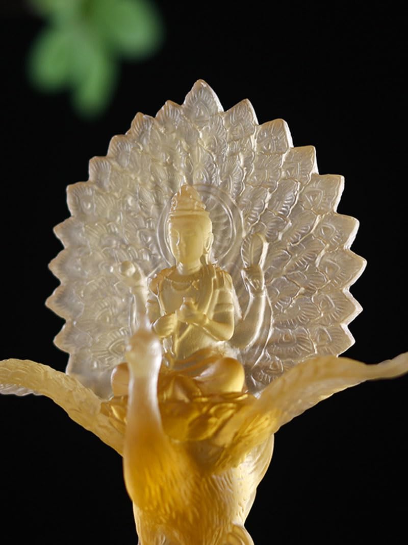 孔雀王　まとめ売り Amazon｜【dsdsad】孔雀明王 仏像 瑠璃 厄除け 13.5cm 孔雀王母