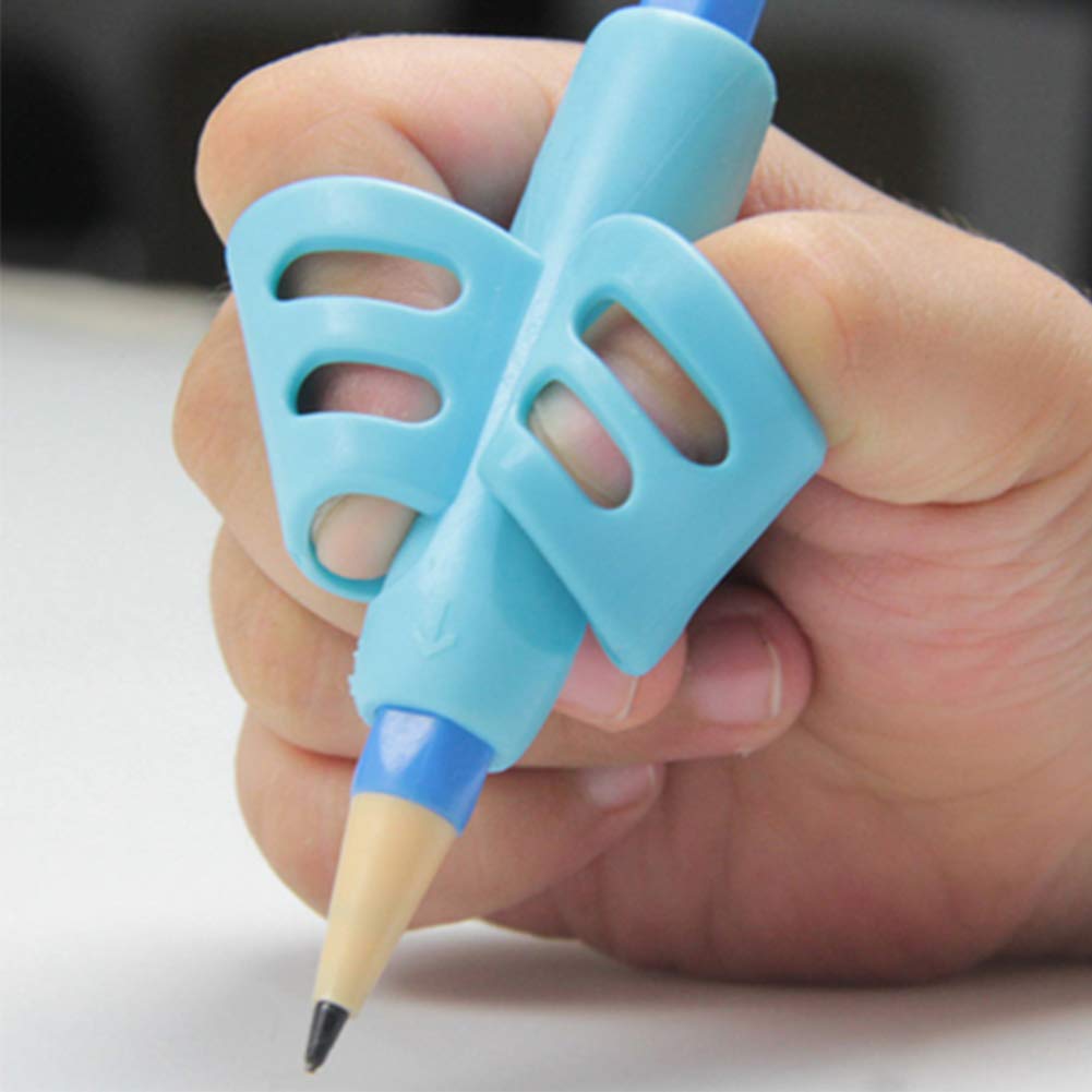 Set De 10 Aides à L'Écriture En Silicone - Ergonomique Pour Enfants, Adultes Et Seniors - Amélioration Tenue Crayon
