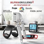 Alpha Grillers Garlic Press Stainless Steel - Easy to Clean, Rust-Proof, Dishwasher Safe - Stainless Steel Garlic Press, Mincer, Crusher with Silicone Peeler & Cleaning Brush - Image 4