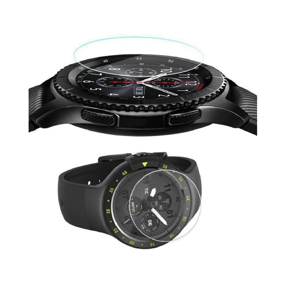 iCare Universal Tempered Glass Watch Screen Protector Anti-Bubble and Anti-Fingerprint For Round Watch Screen (Pack Of 2) (30mm Diameter Film)-image-5