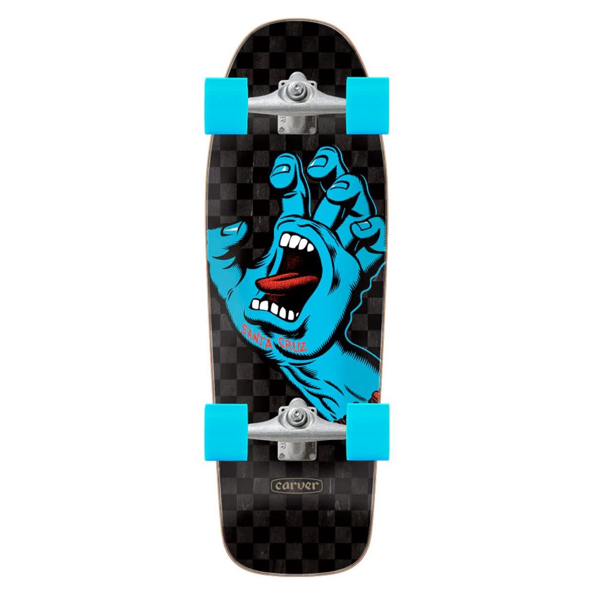 【限定】Carver Screaming Hand Check サーフィンボード Santa Cruz X Carver Screaming Hand Check CX Truck Surfskate