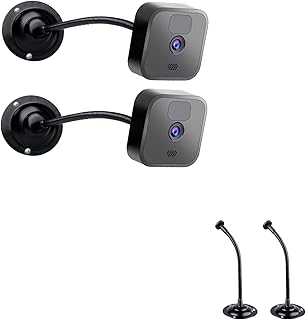 2 Pack Camera Flexible Wall Mount Holder for Blink Outdoor 4 (4th Gen)/(3rd Gen) XT3,Blink XT&XT2/Blink Mini/All New Blink Outdoor,Adjustment Flexible 8 inch Long Gooseneck Arm with Metal Base